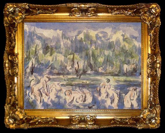 framed  Paul Cezanne Bathers, ta009-2
